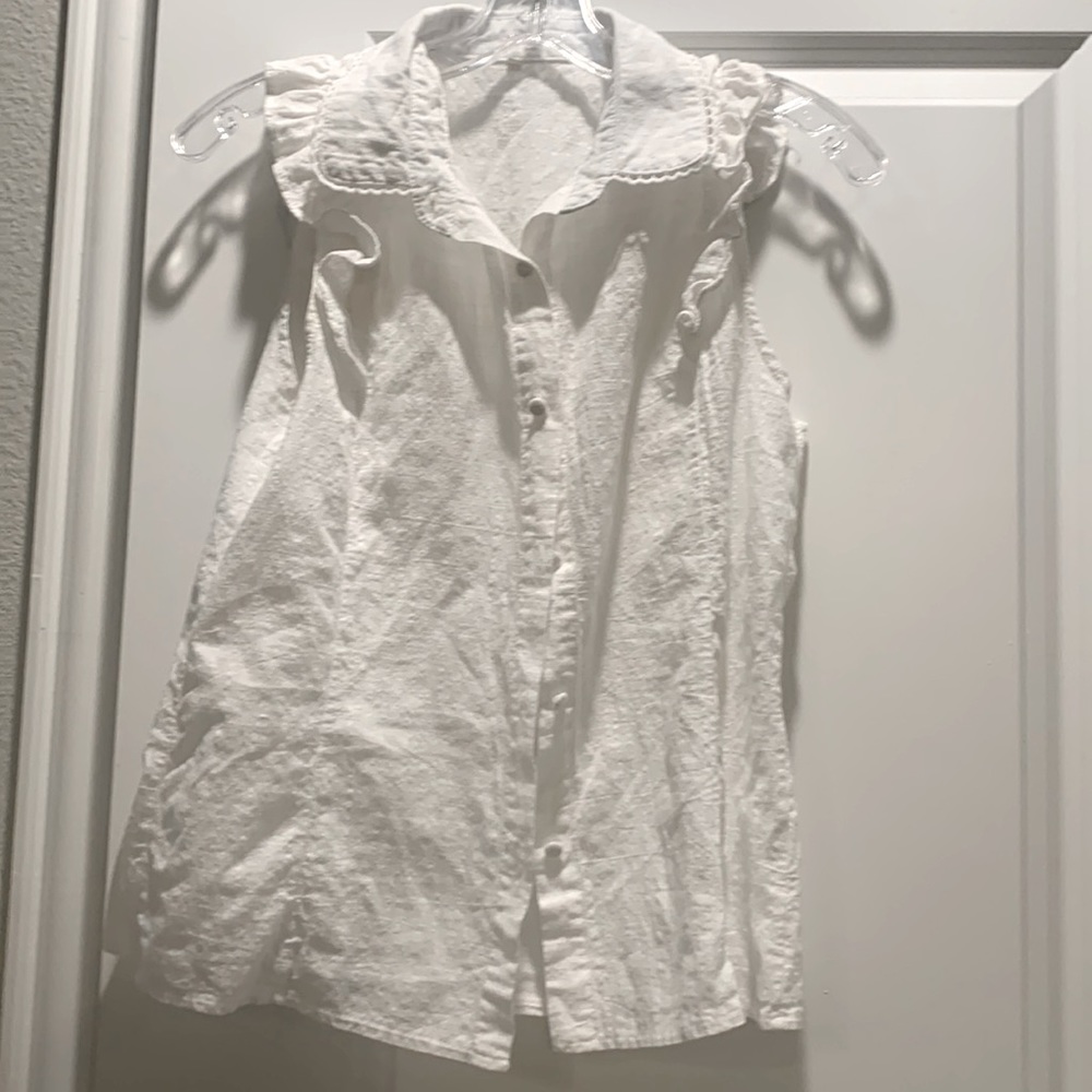 White Linen Blouse